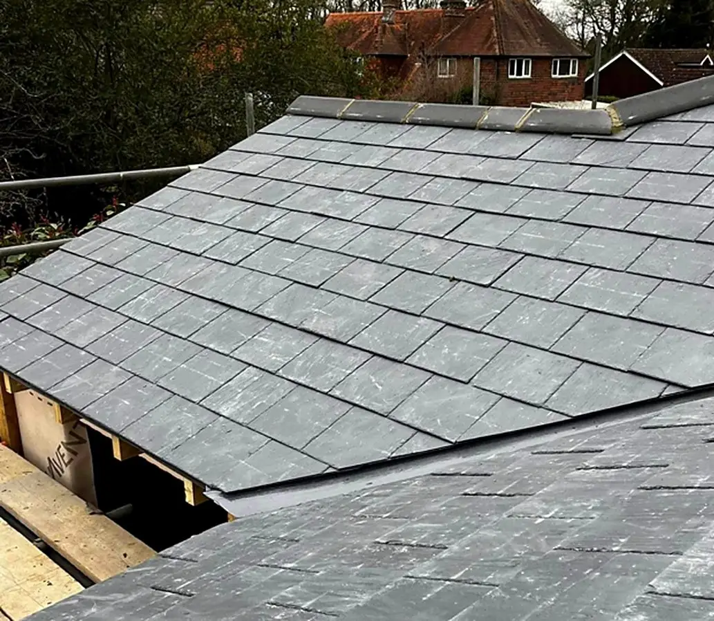 Natural slate roof