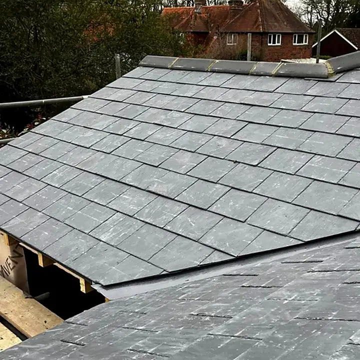 Natural slate roof